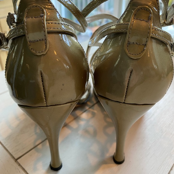 Sexy, strappy leather heels. Great for weddings or fancy date night. - Picture 8 of 12